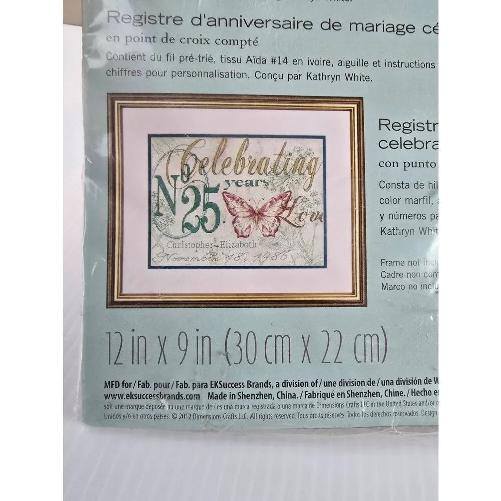 Dimensions Embroidery Kit Anniversary  New